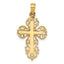 10K None Fancy Cross Pendant