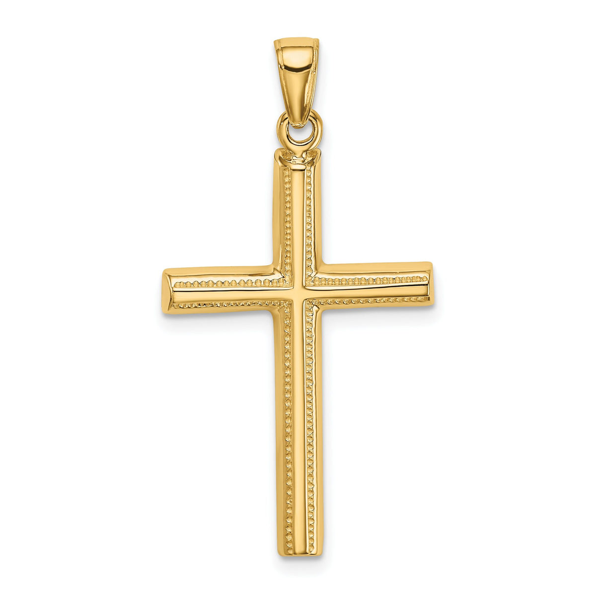 Cross Pendant in 10K Yellow Gold, 38mm - Sophia Jewelers Main image