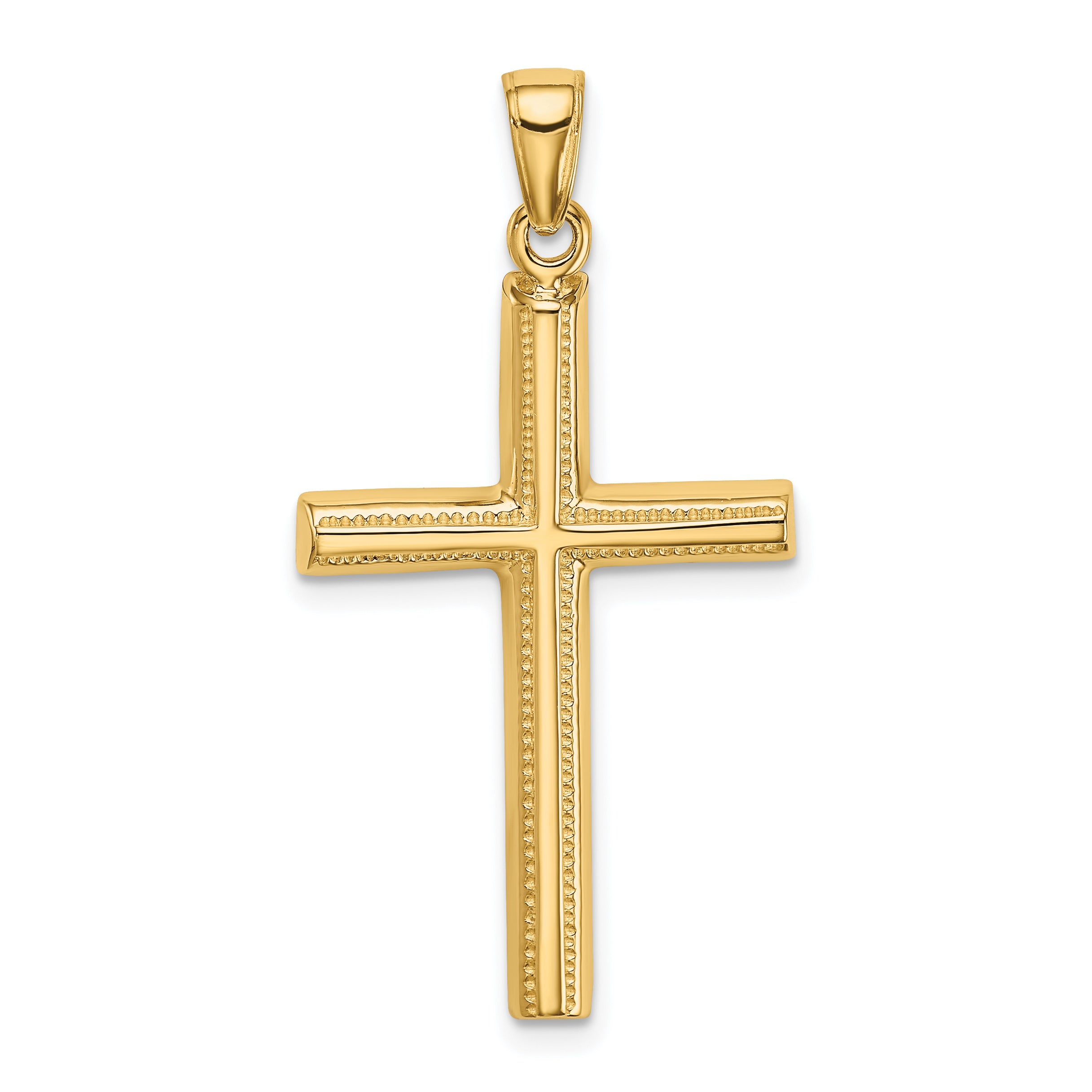 10K Polished Cross Pendant Main image