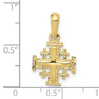 10k Jerusalem Cross Charm