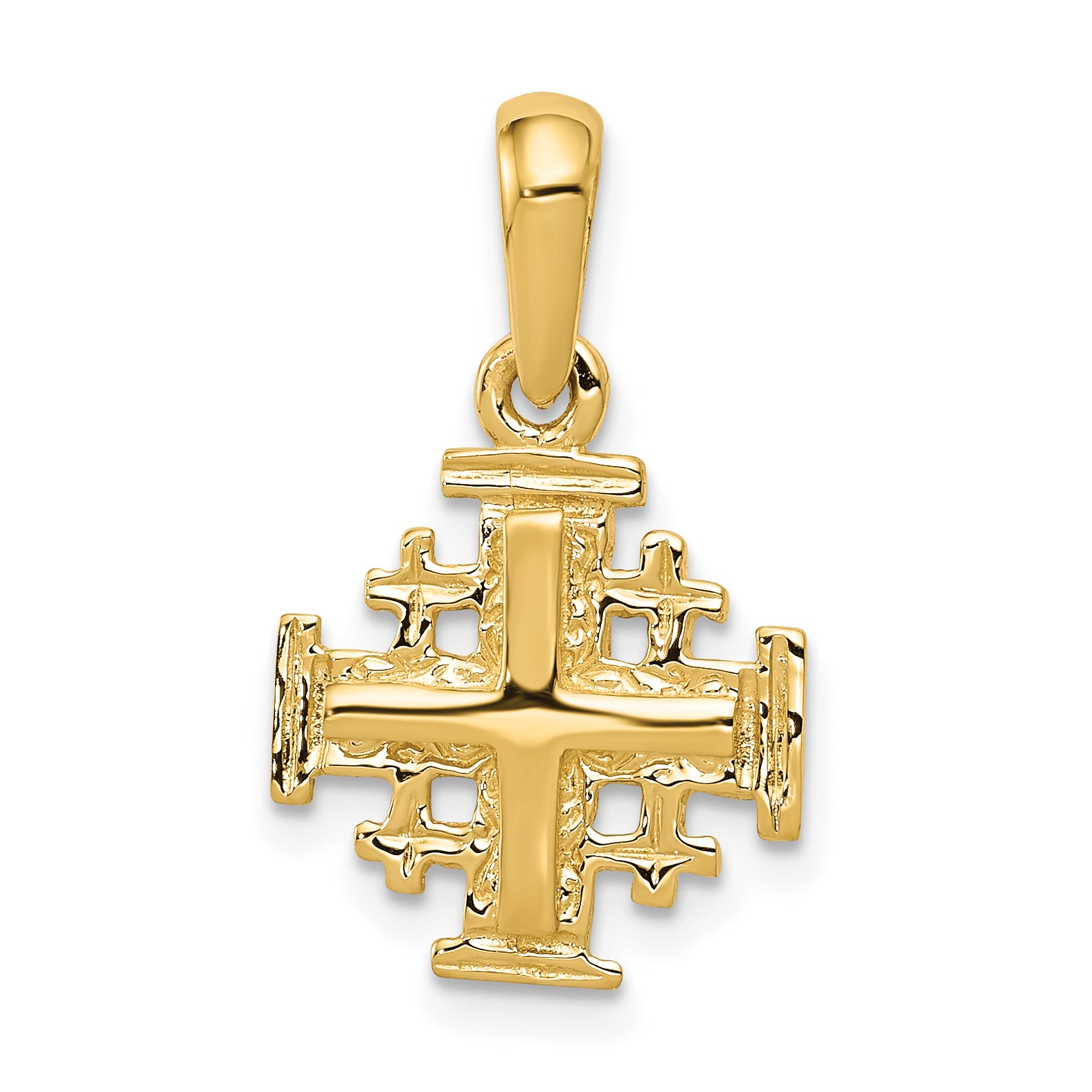 10k Jerusalem Cross Charm Main image