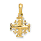 10k Jerusalem Cross Charm