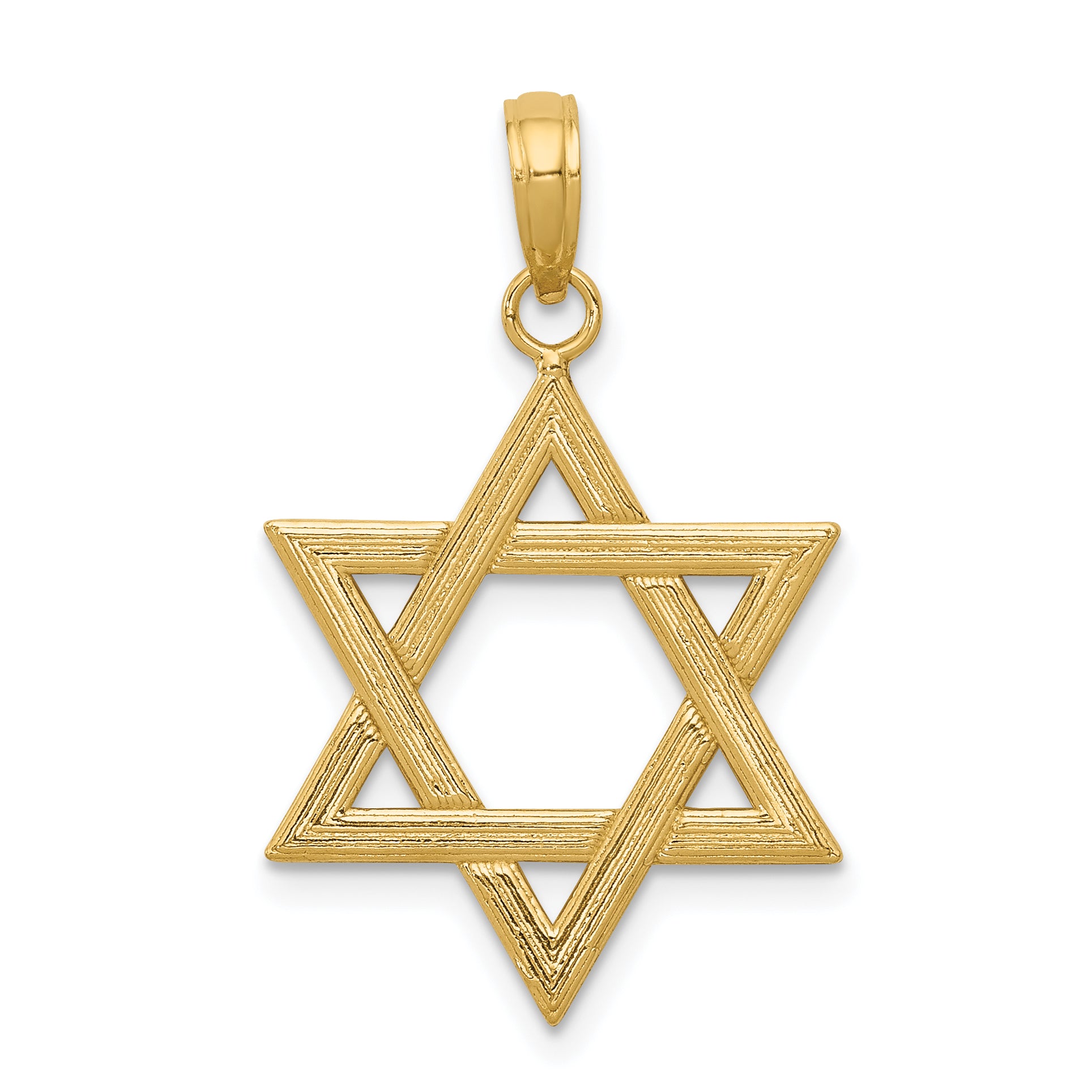 10K Polished Star of David Pendant Main image