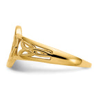 10k Polished Ladies Celtic Knot Ring