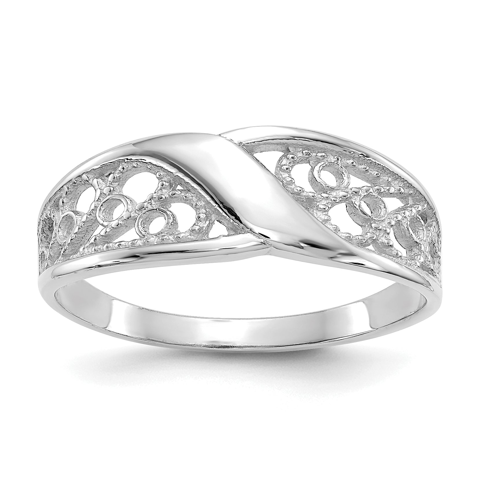 10K Love Knot Toe Ring Main image