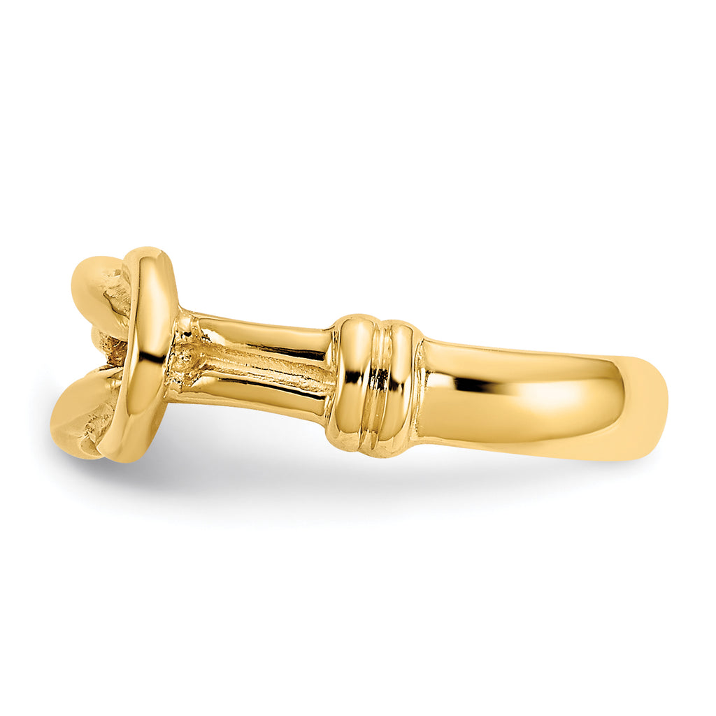 10K Love Knot Toe Ring