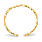 10k Swirl Toe Ring