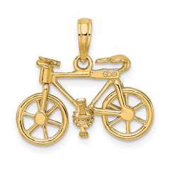 10k 3-D Moveable Bicycle Charm