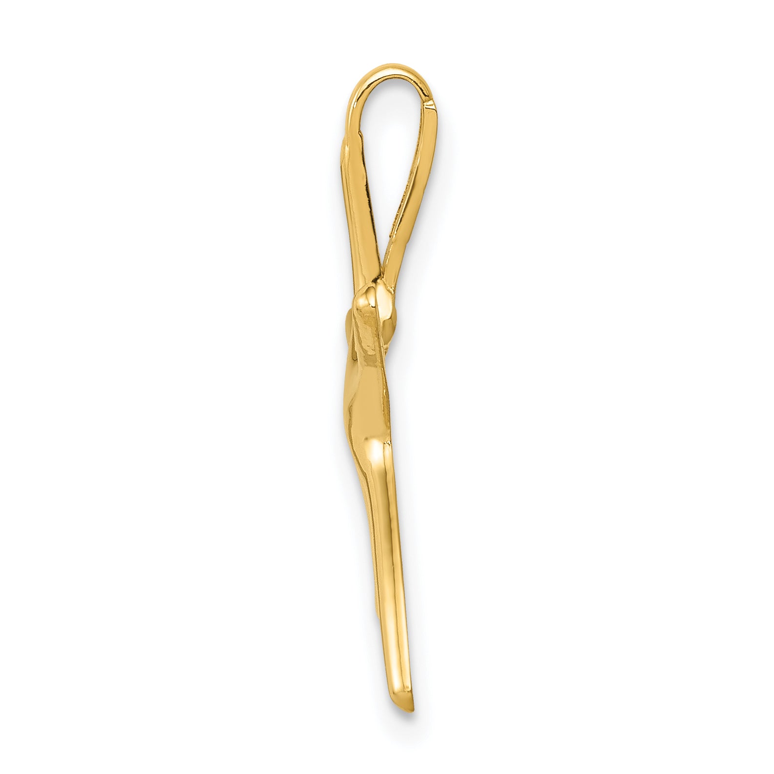 10K Yellow Gold Dancing Starfish Chain Slide Secondary image