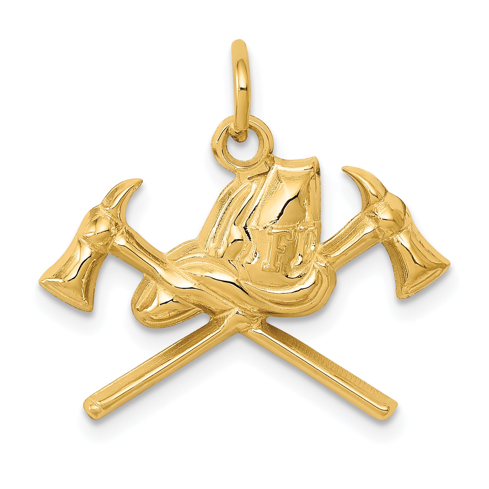 10k Fire Department Charm Main image