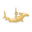 10k Hammerhead Shark Charm