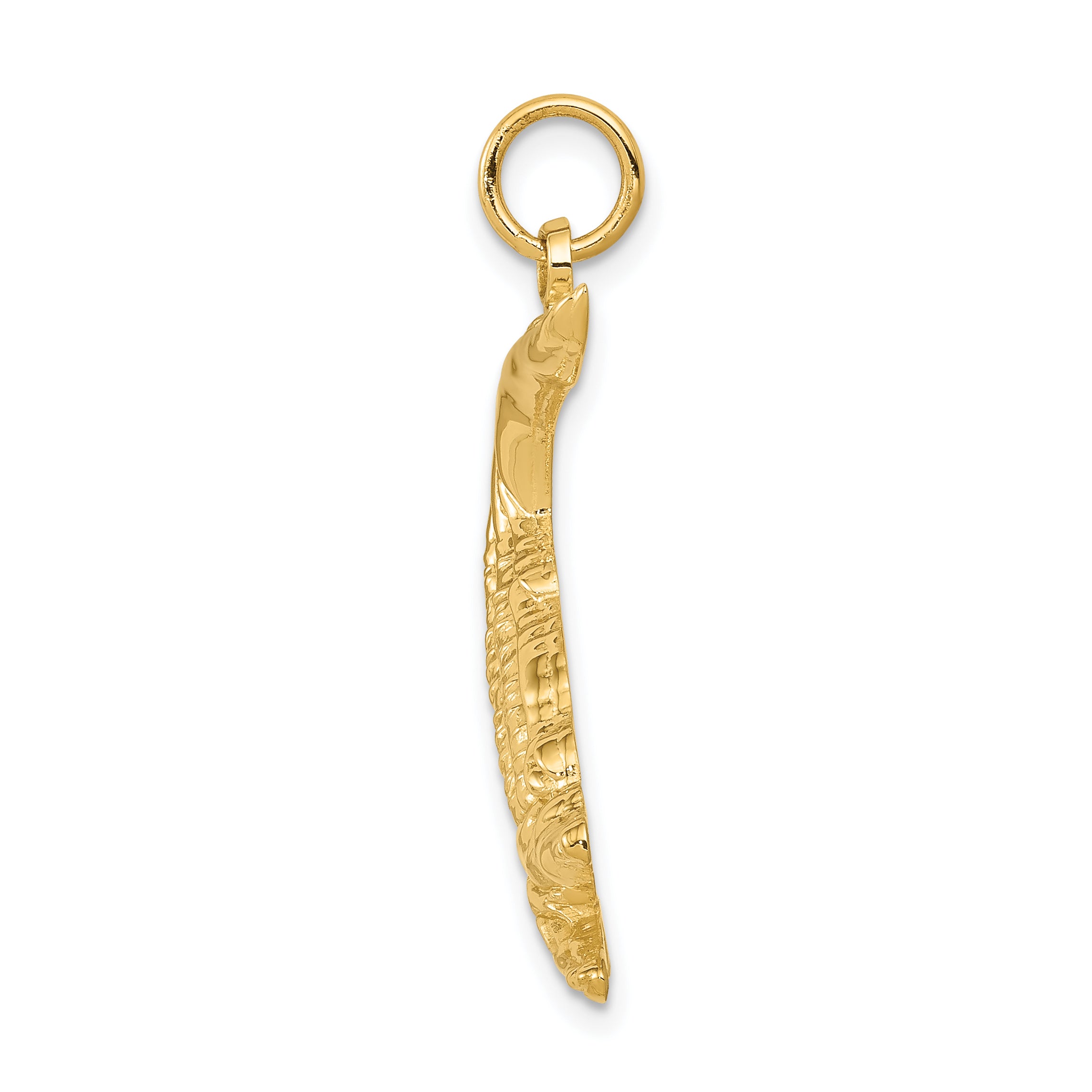 10k Alligator Charm Secondary image