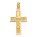 10K RN  Caduceus Cross Charm