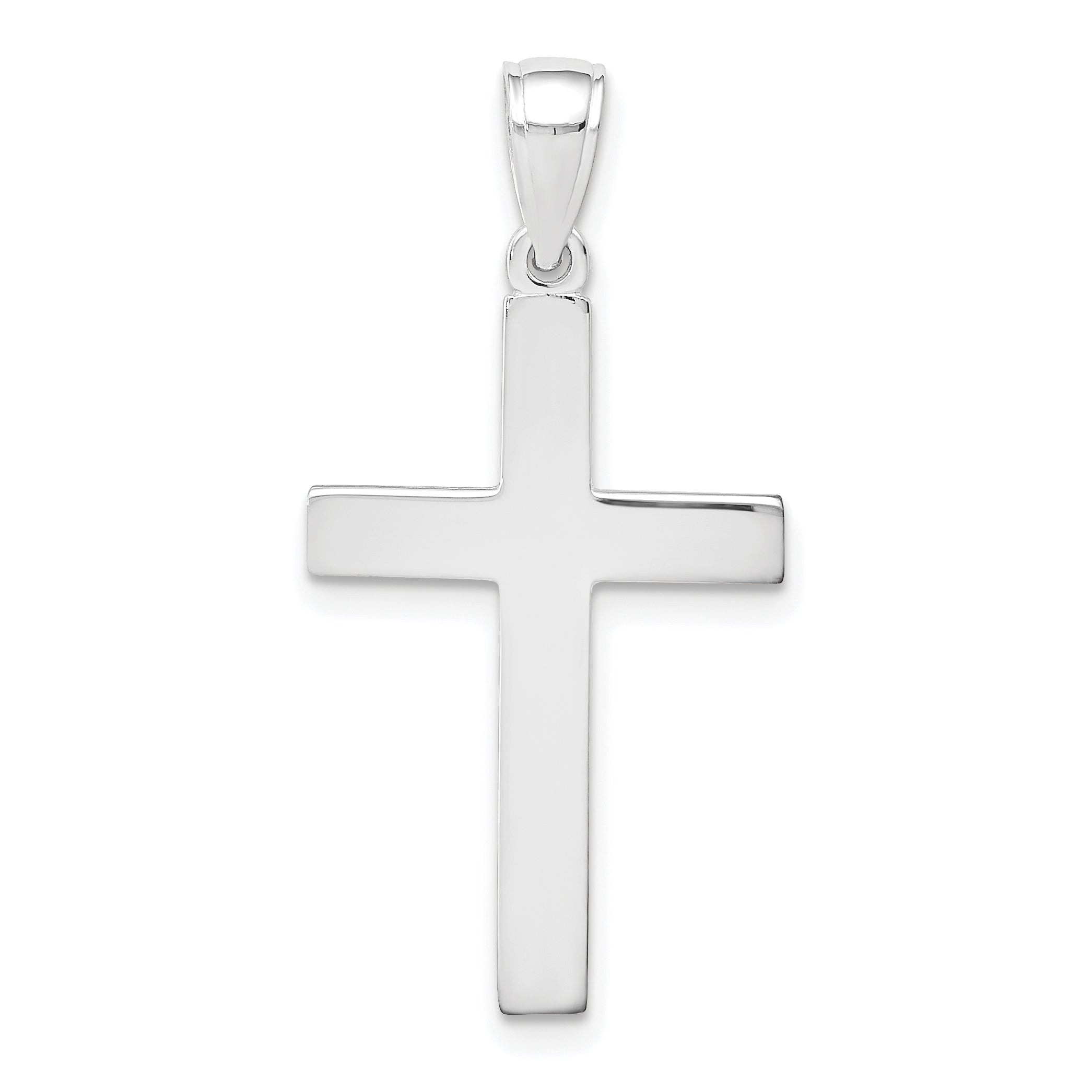 10k White Gold Cross Pendant Main image