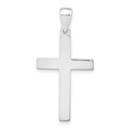 10k White Gold Cross Pendant