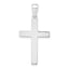 10k White Gold Cross Pendant