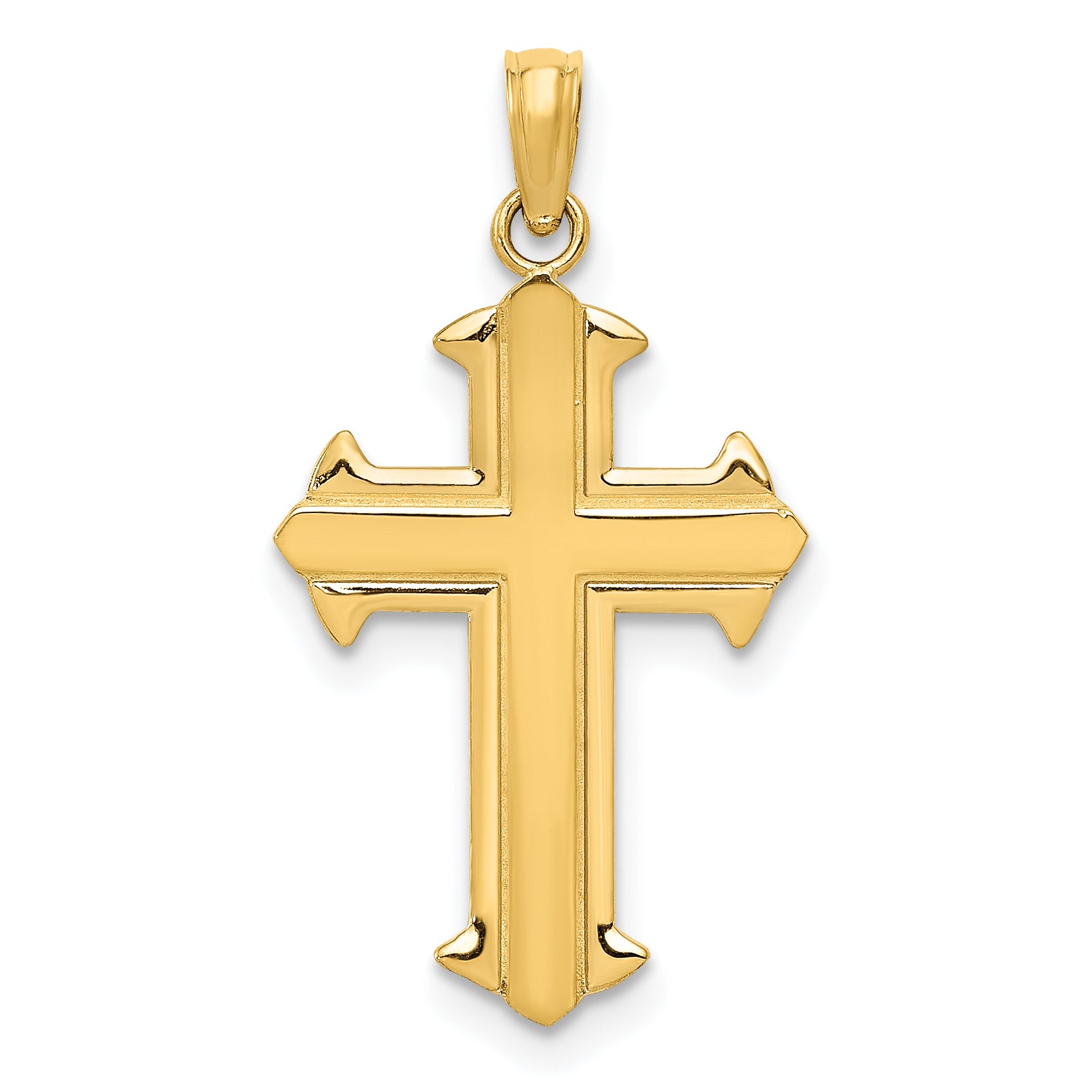 10k Polished Cross Pendant Main image