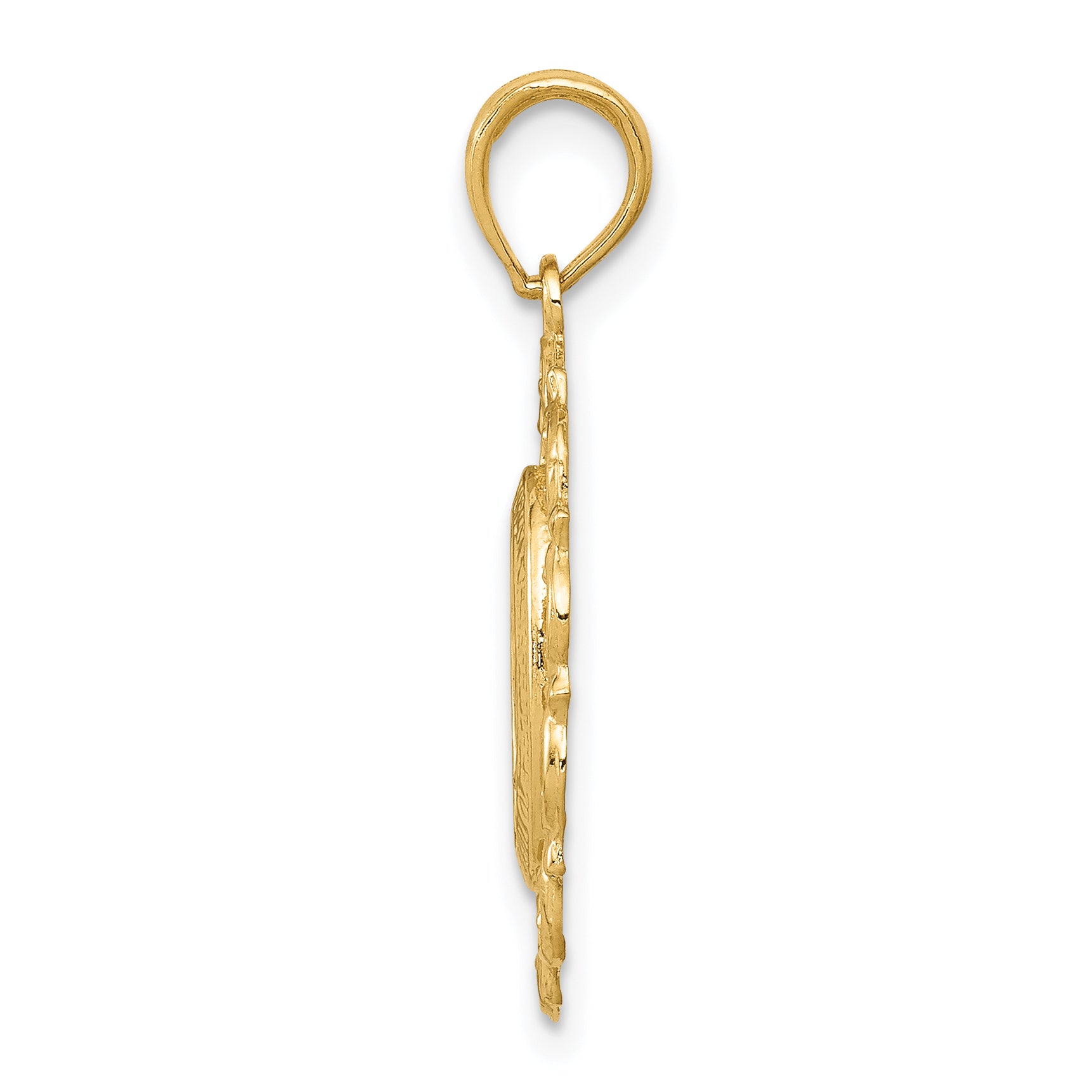 10k Oval Miraculous Medal Pendant Secondary image