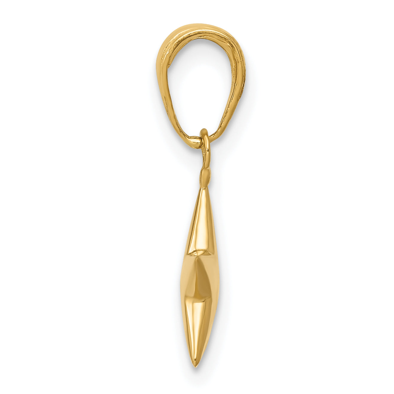 10k Small Polished 3-D Star Charm Secondary image