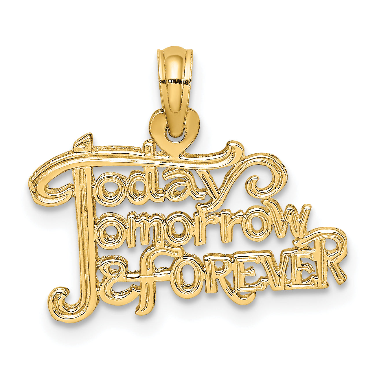 10K TODAY TOMORROW AND FOREVER Charm Main image
