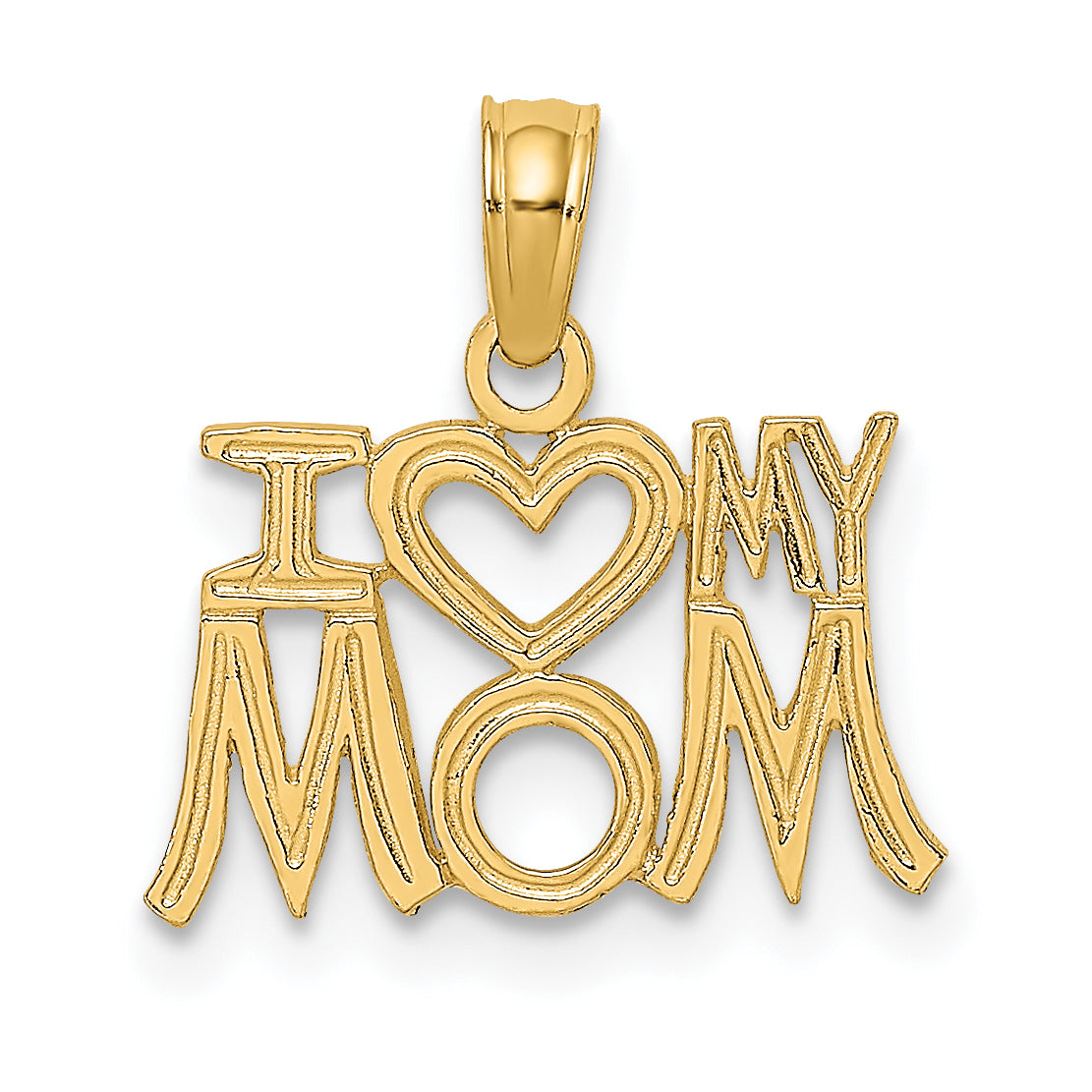 10K I HEART MY MOM Pendant Main image