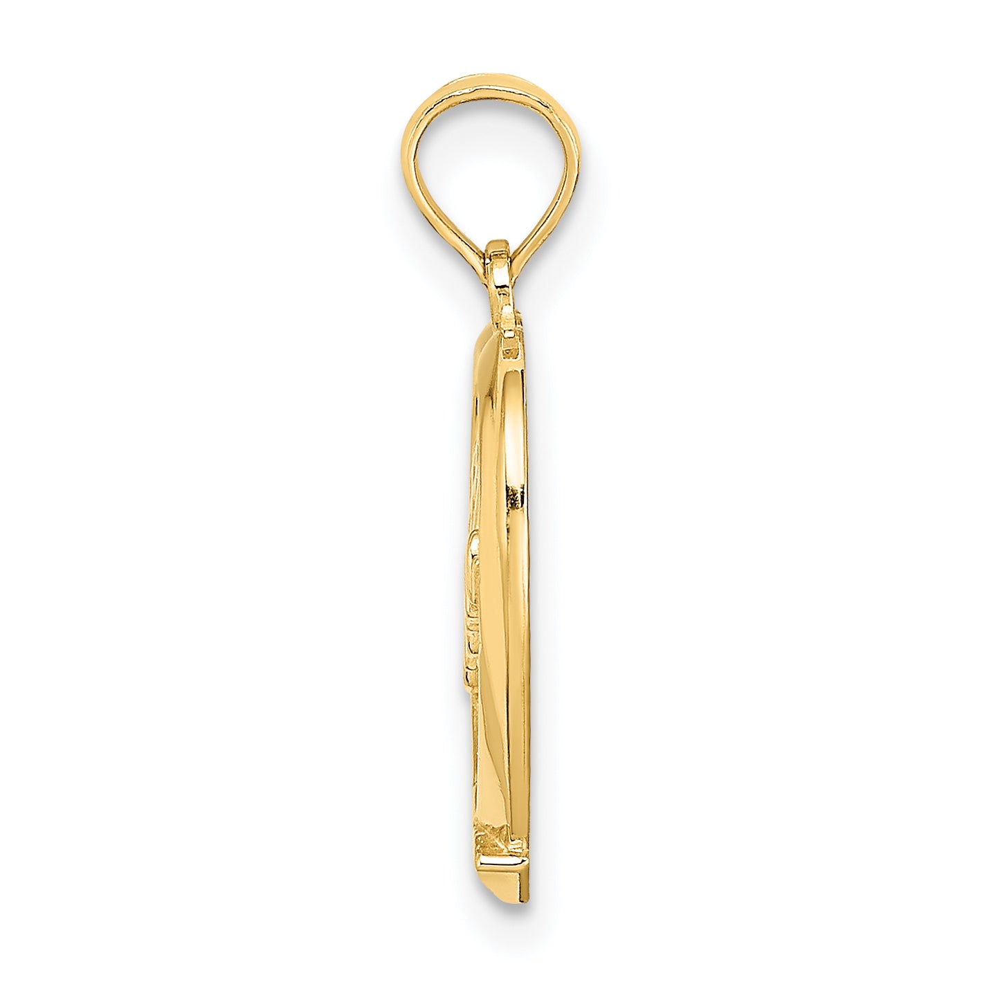 10K #1 MOM In Heart Pendant Secondary image