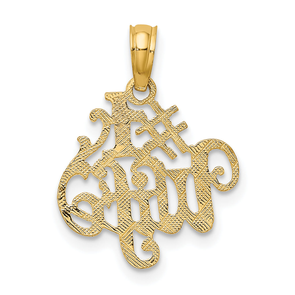 10K #1 WIFE Pendant