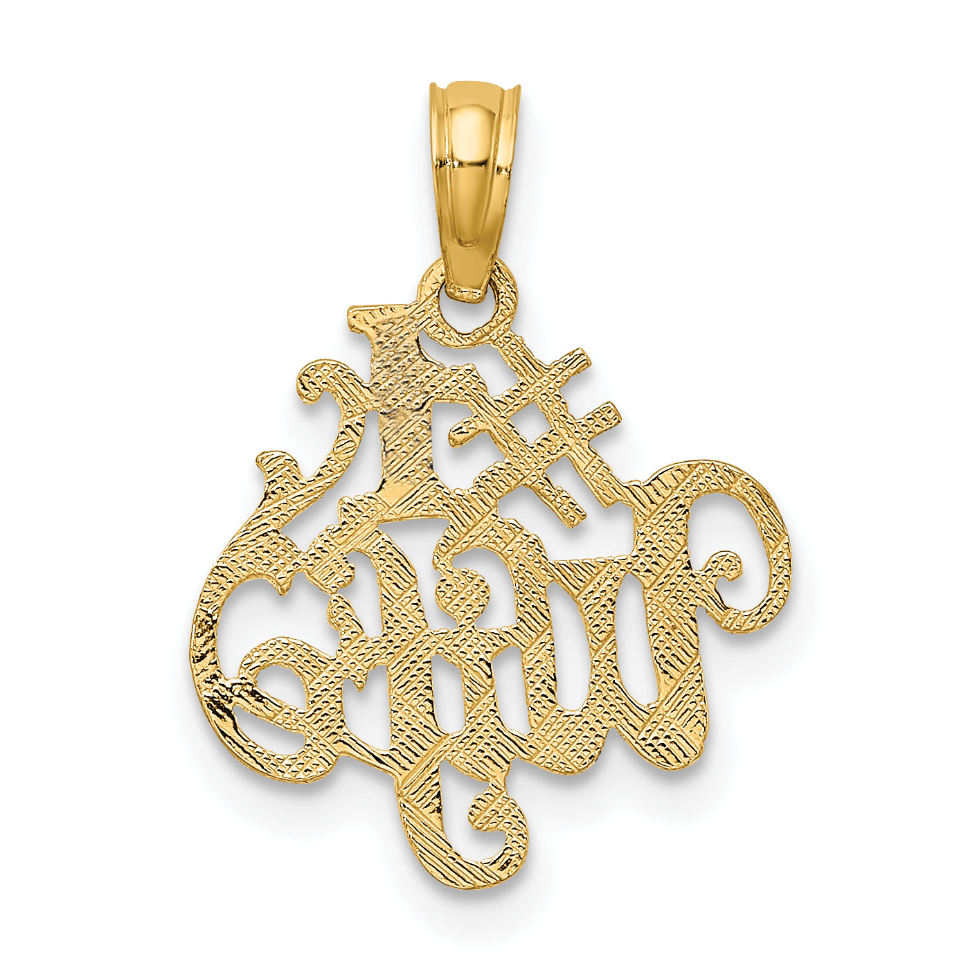 10K #1 WIFE Pendant
