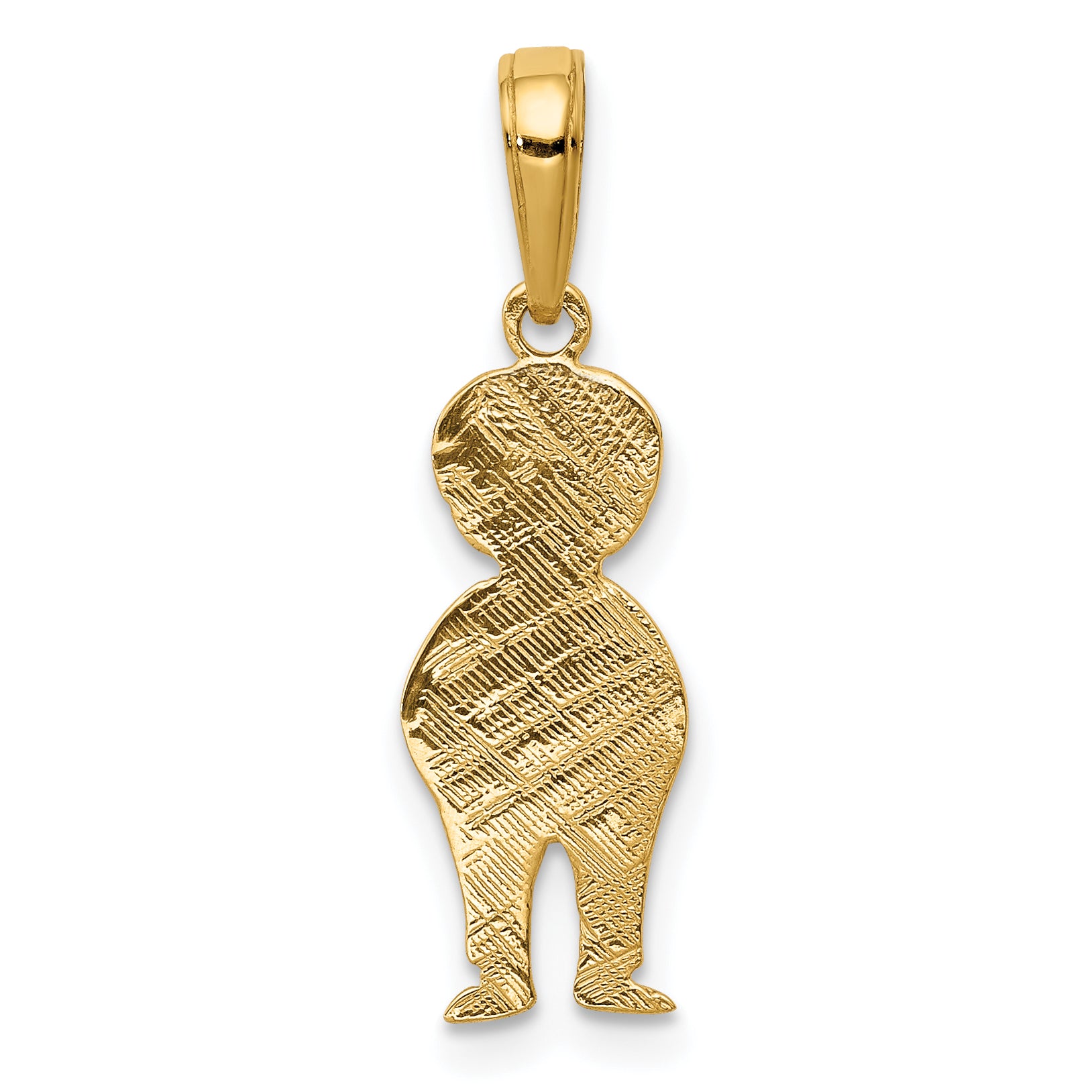 10K Boy with Hands in Pocket Pendant
