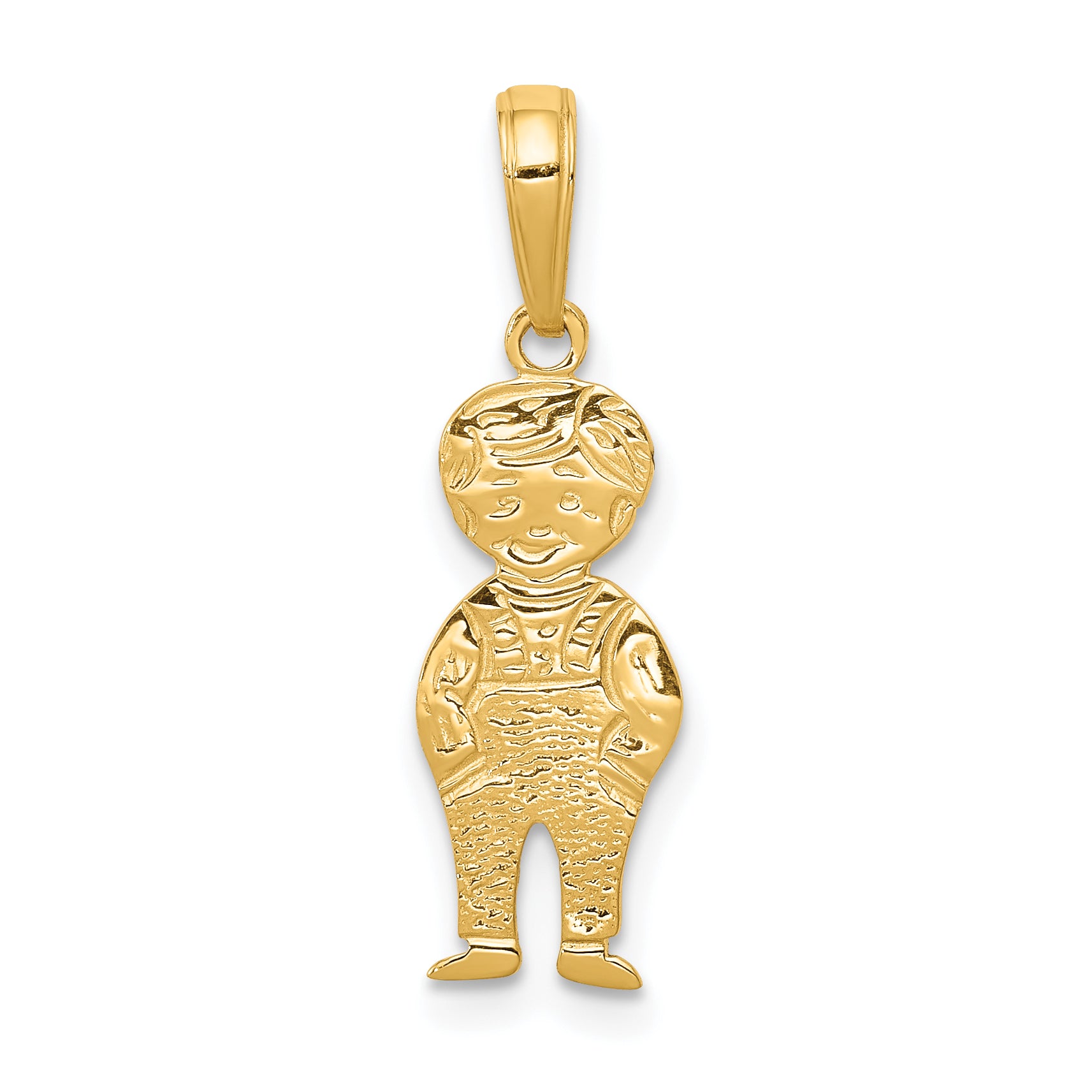 10K Boy with Hands in Pocket Pendant Main image