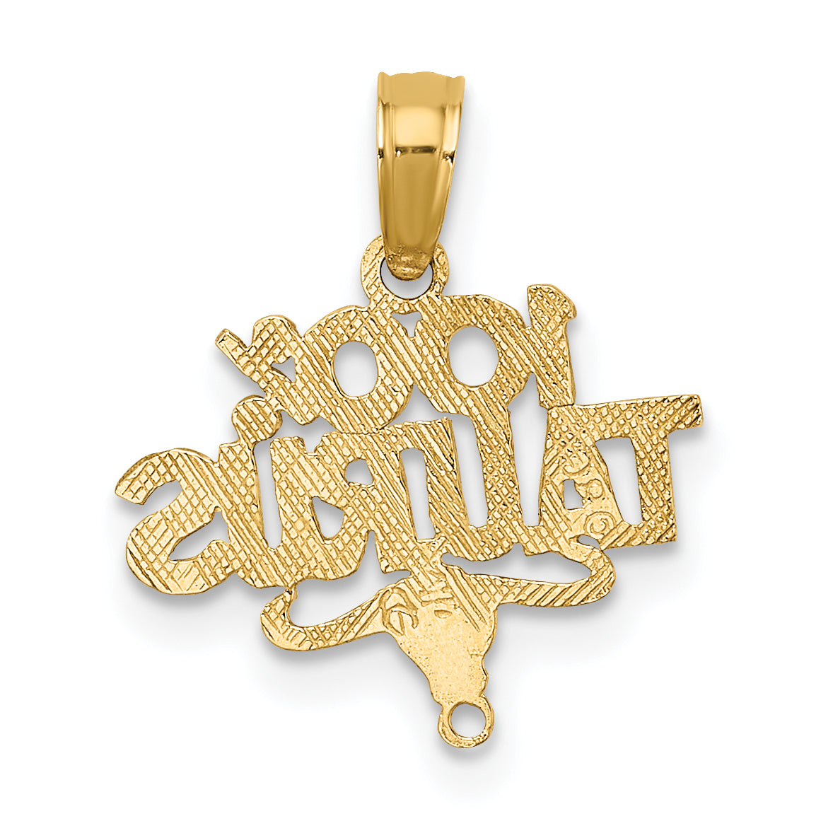 10K 100% TAURUS Zodiac Charm