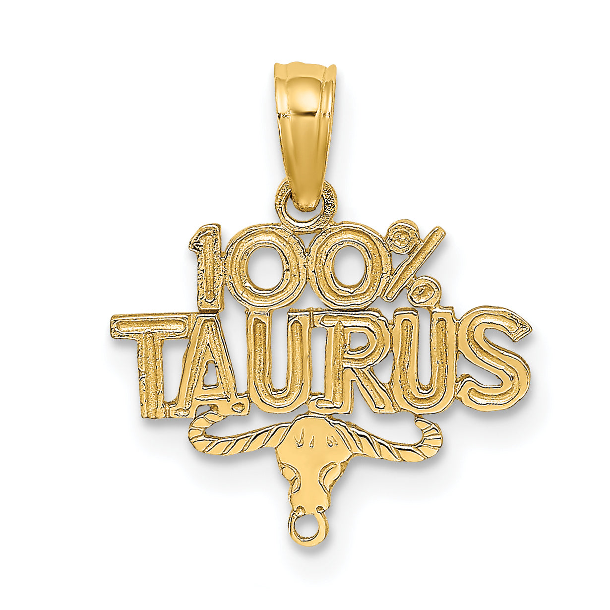 10K 100% TAURUS Zodiac Charm Main image