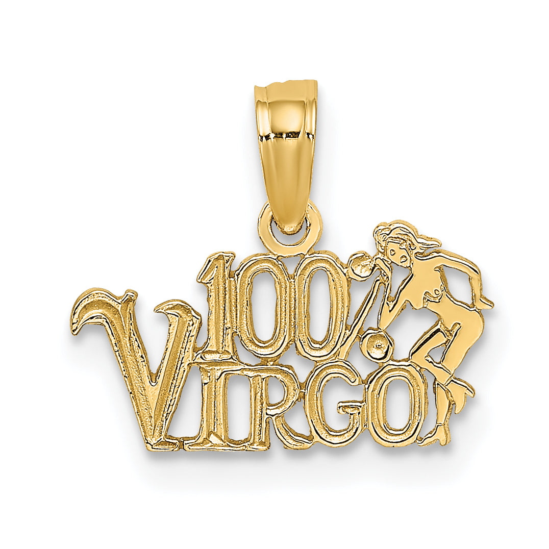 10K 100% VIRGO Zodiac Charm Main image