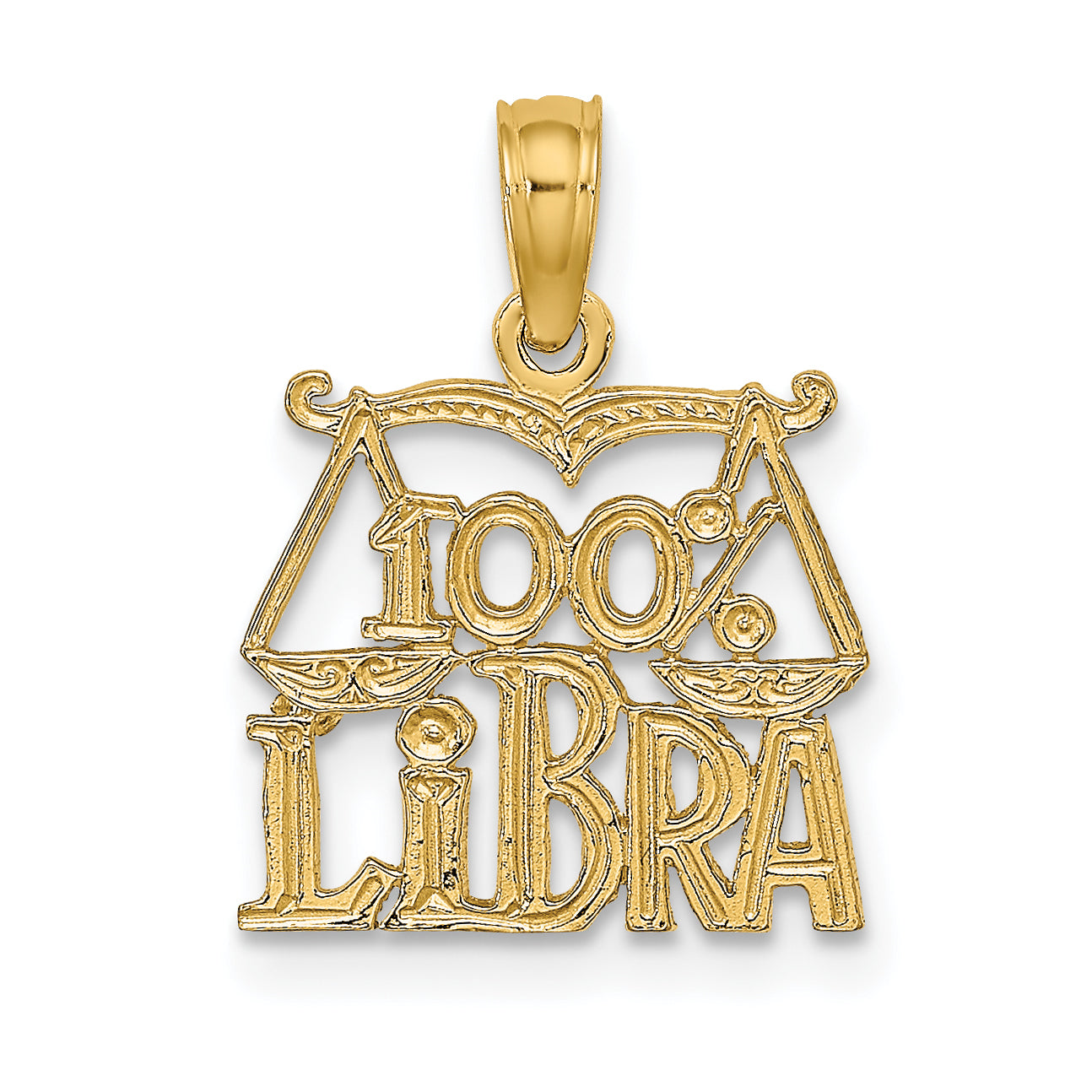 10K 100% LIBRA Zodiac Charm Main image