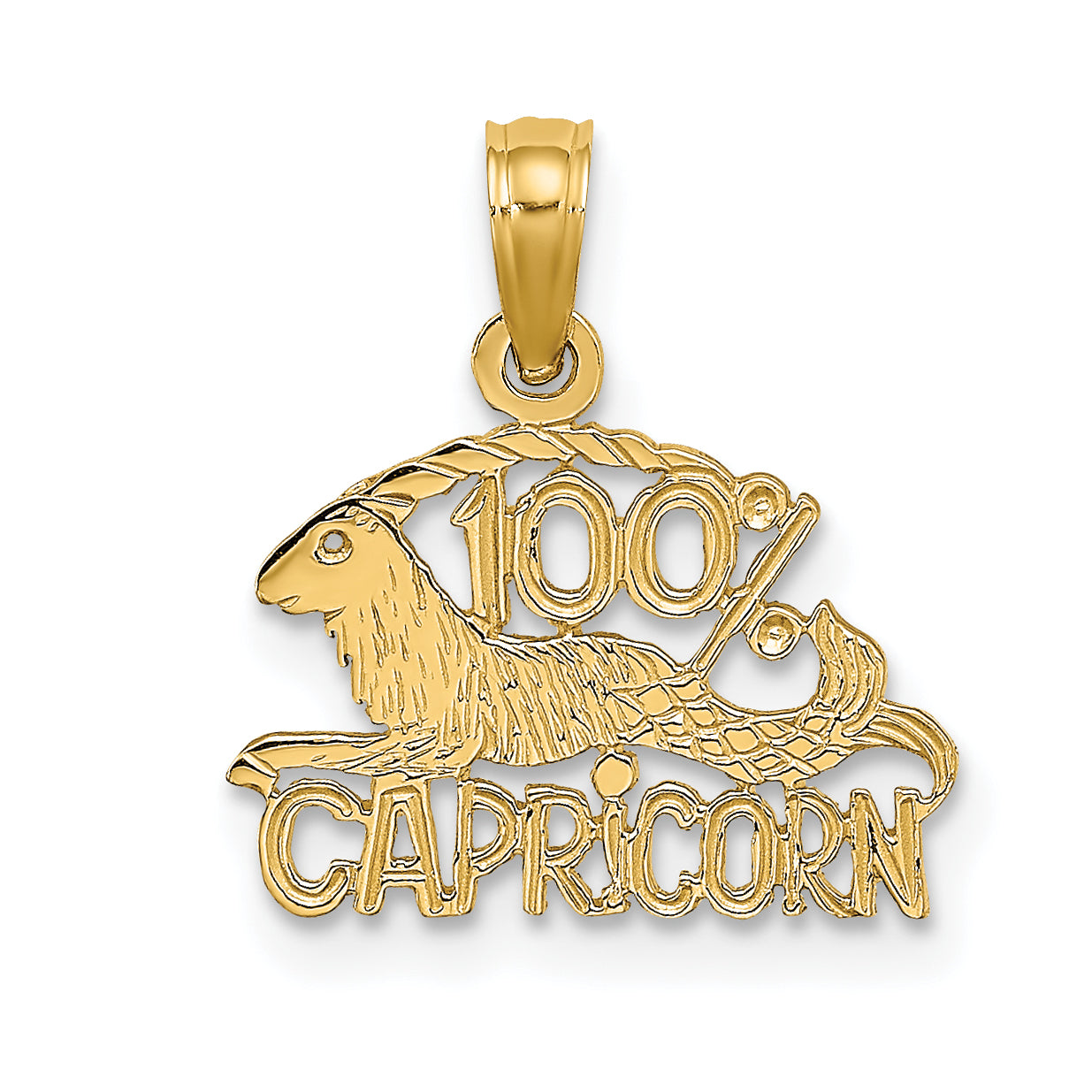 10K 100% CAPRICORN Zodiac Charm Main image