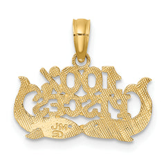 10K 100% PISCES Zodiac Charm
