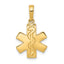 10K Paramedic/EMT Symbol Pendant