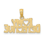 10K I HEART MY DETECTIVE Charm