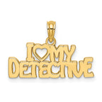 10K I HEART MY DETECTIVE Charm