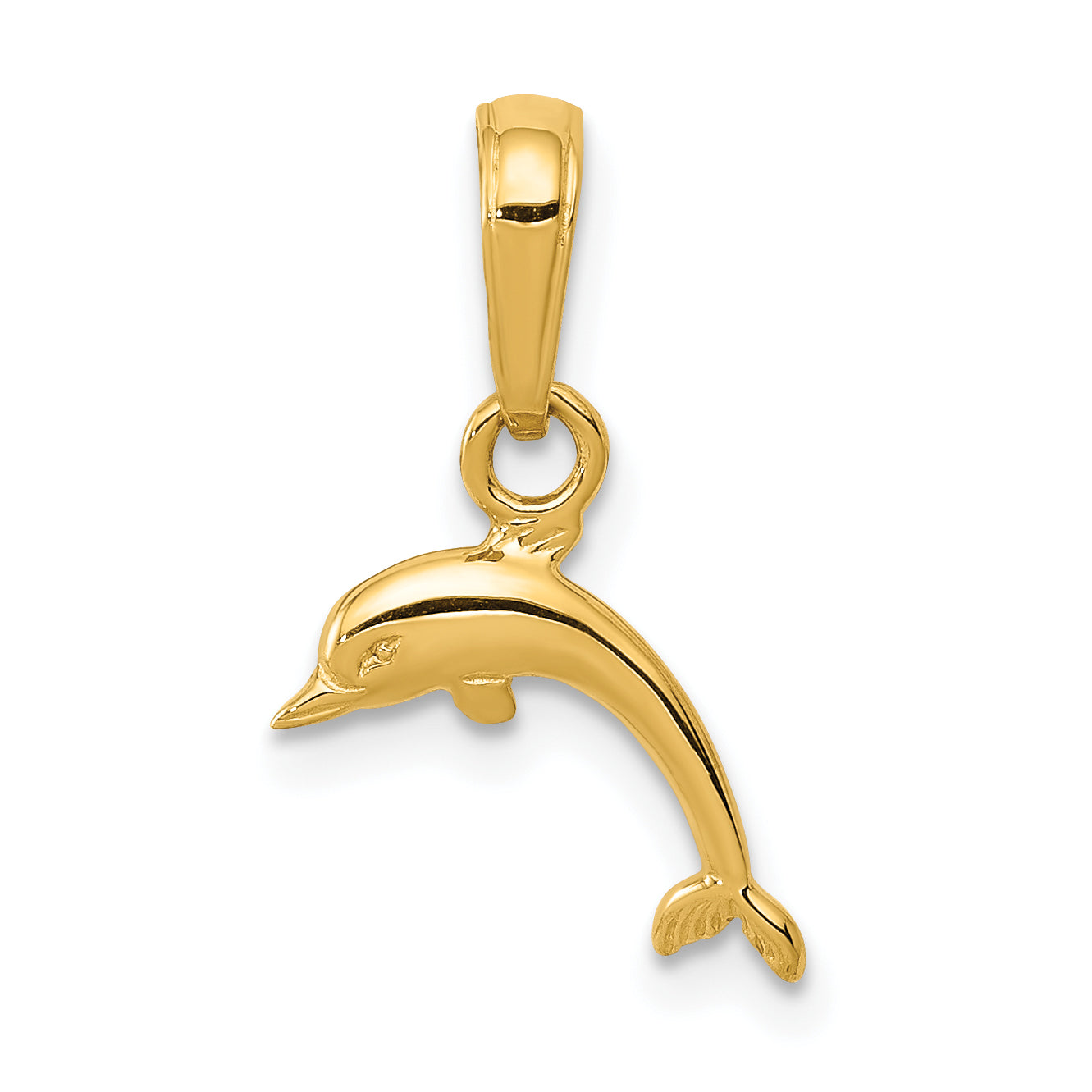 10K Mini Dolphin Pendant Main image