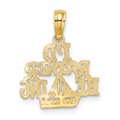 10K I'D RATHER BE SAILING Charm