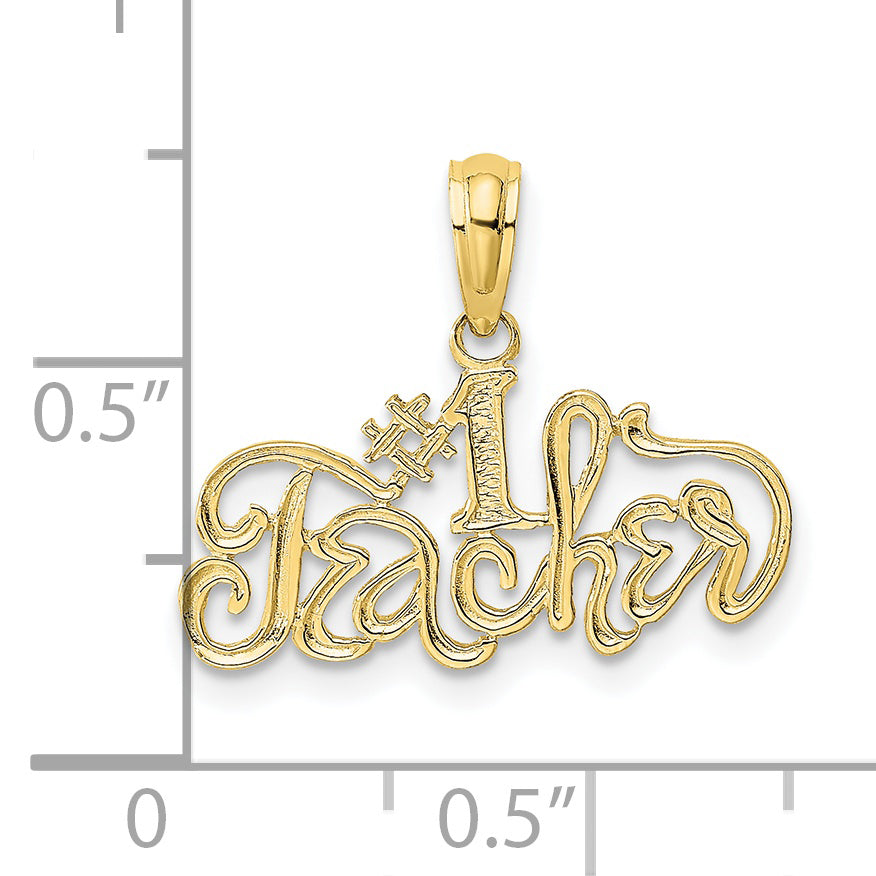 10K #1 TEACHER Charm