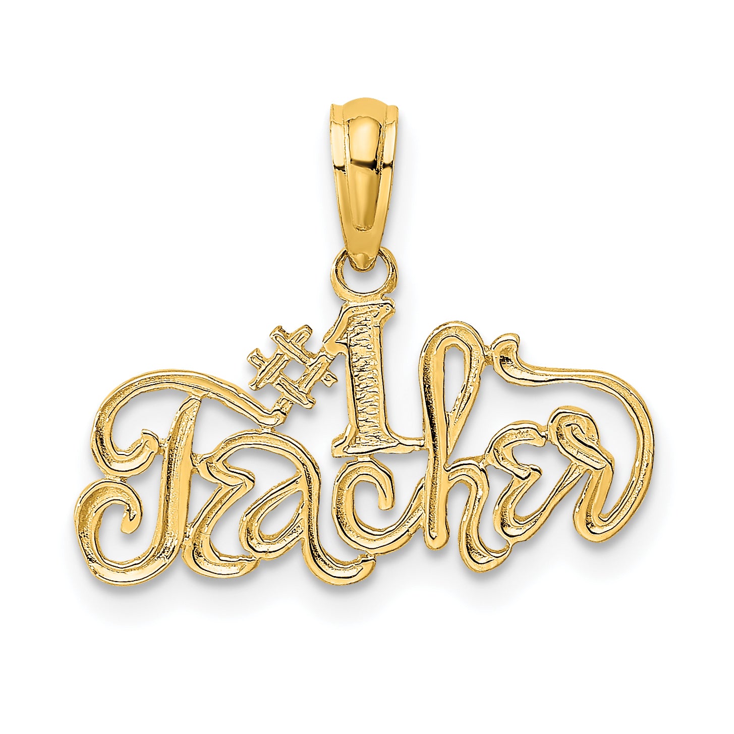 10K #1 TEACHER Charm Main image