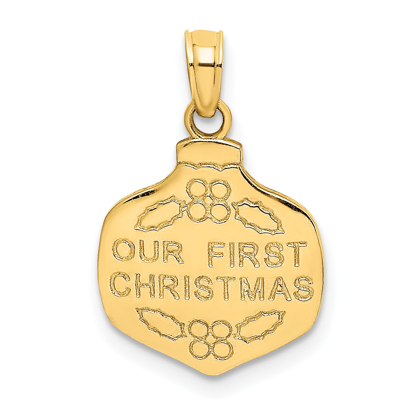 10K OUR FIRST CHRISTMAS Ornament Pendant Main image