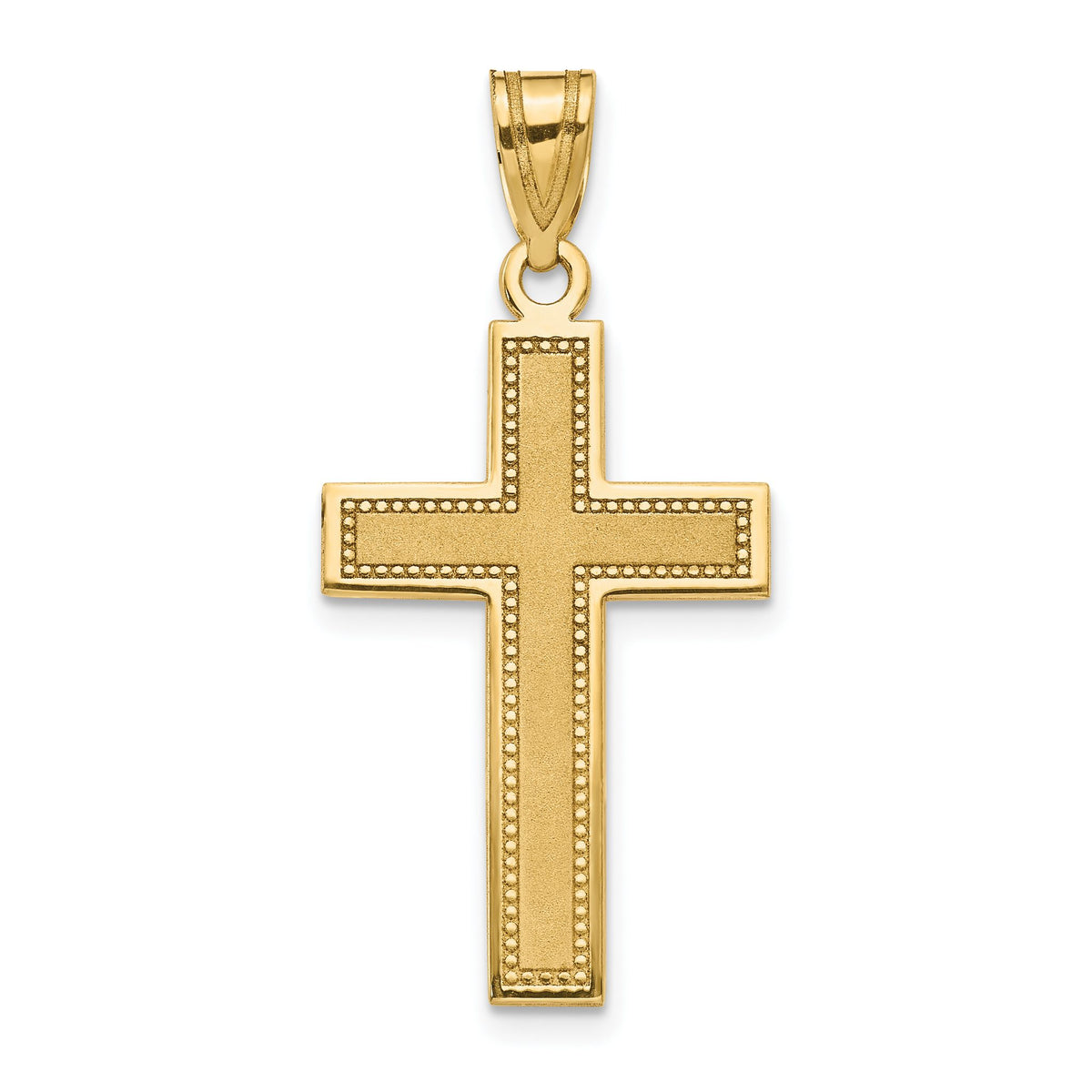 Large Cross Pendant in 10K Yellow Gold, 31mm - Sophia Jewelers Main image