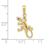 10K None Gecko Pendant - view 3