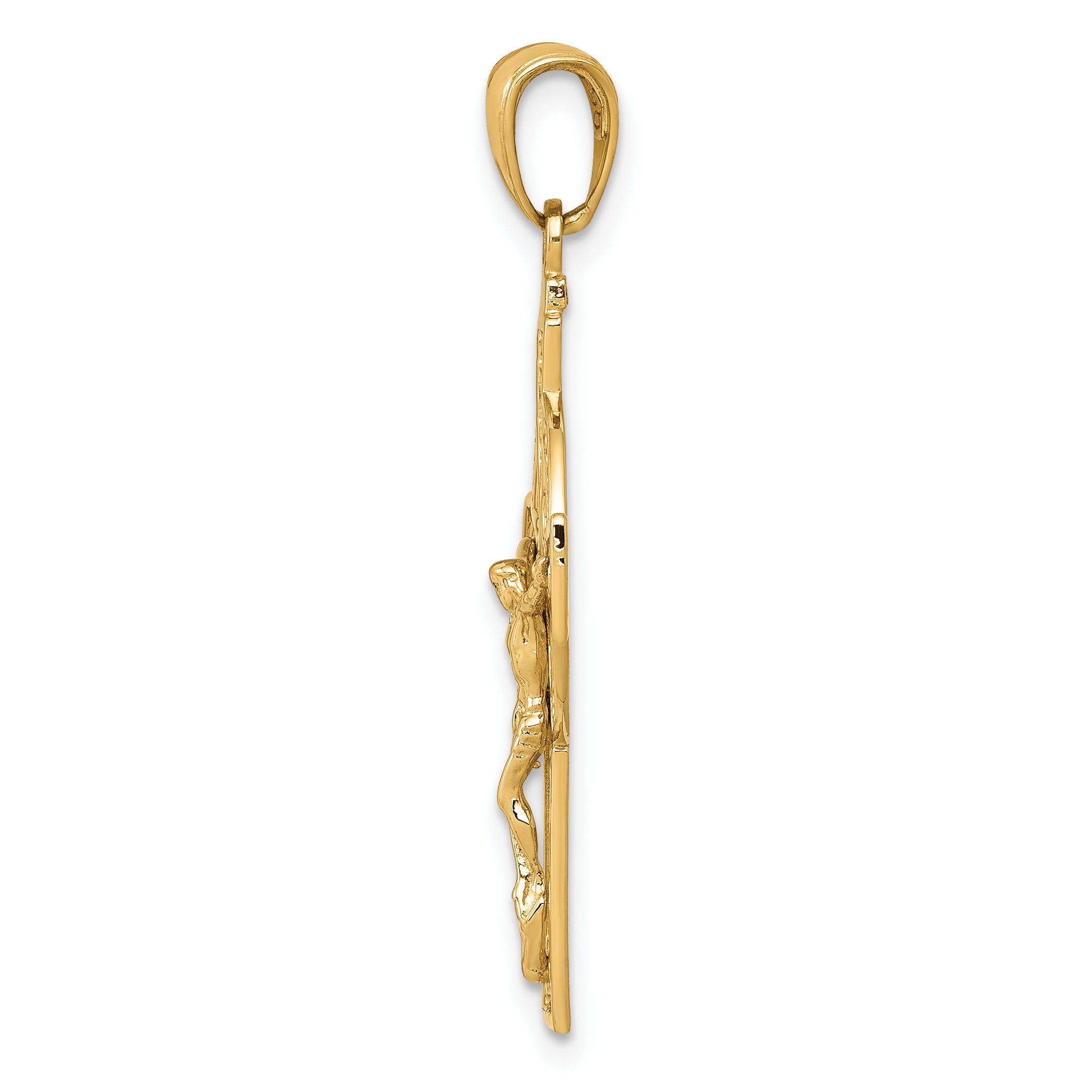 10k Polished Celtic Crucifix Pendant Secondary image