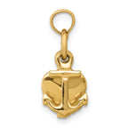 10K None Faith, Hope and Charity Charm - view 2