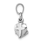 10K White Gold White Gold Faith, Hope and Charity Charm - view 2