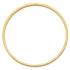 10k 3mm Polished Square Tube Slip-on Bangle